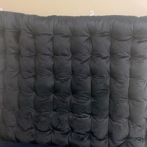 Dormify, black, tuffed headboard for dorm